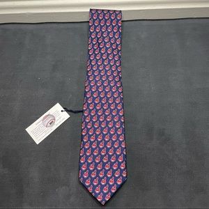 Vineyard Vines Tie ~ Cleveland Indians Chief Wahoo EUC Silk Necktie